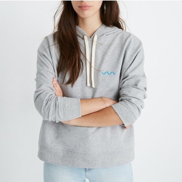MADEWELL x CHARITY WAVE | Gray Hoodie Sweatshirt - Picture 1 of 7